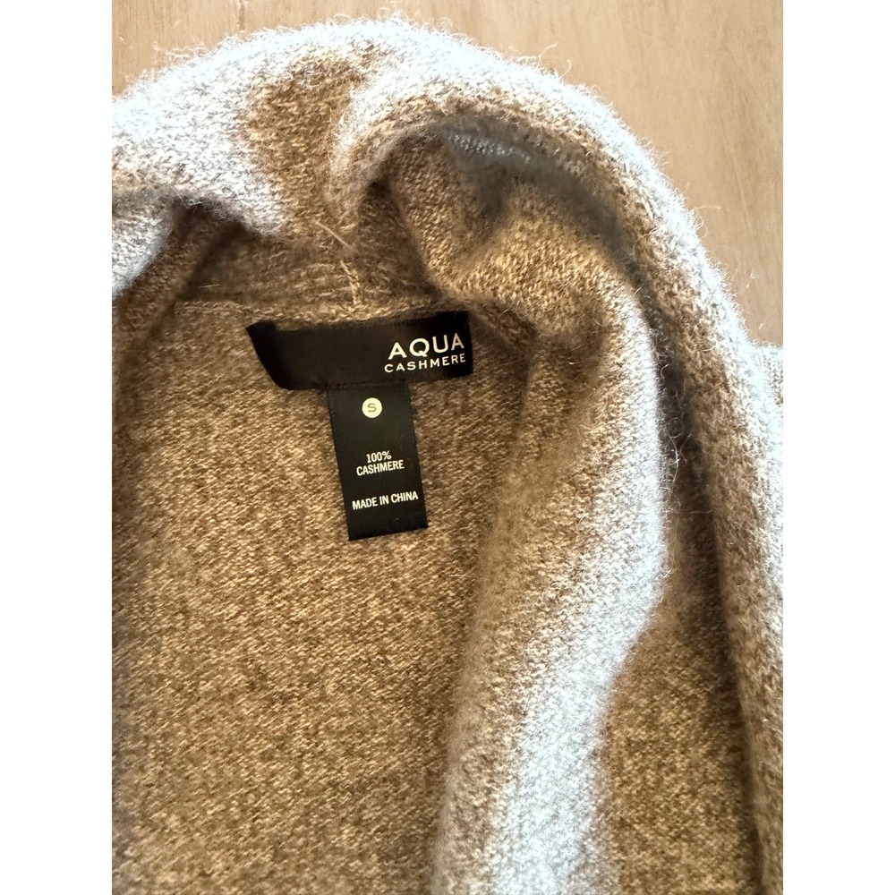 Aqua Women's Cashmere Open-Front Cozy Cardigan Sweater in‎ Light Gray - Picture 3 of 7
